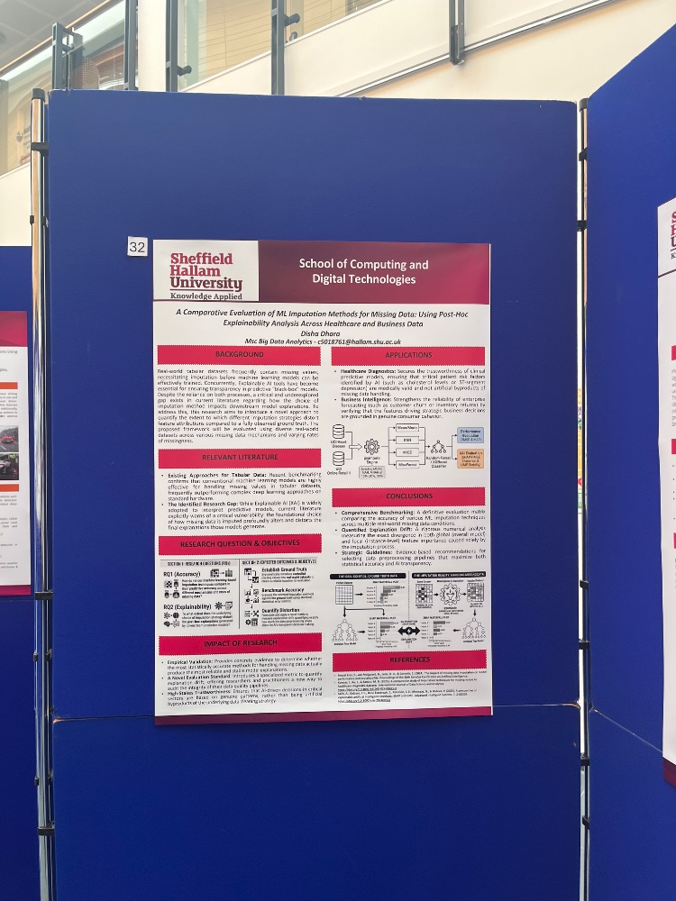 Research poster close-up